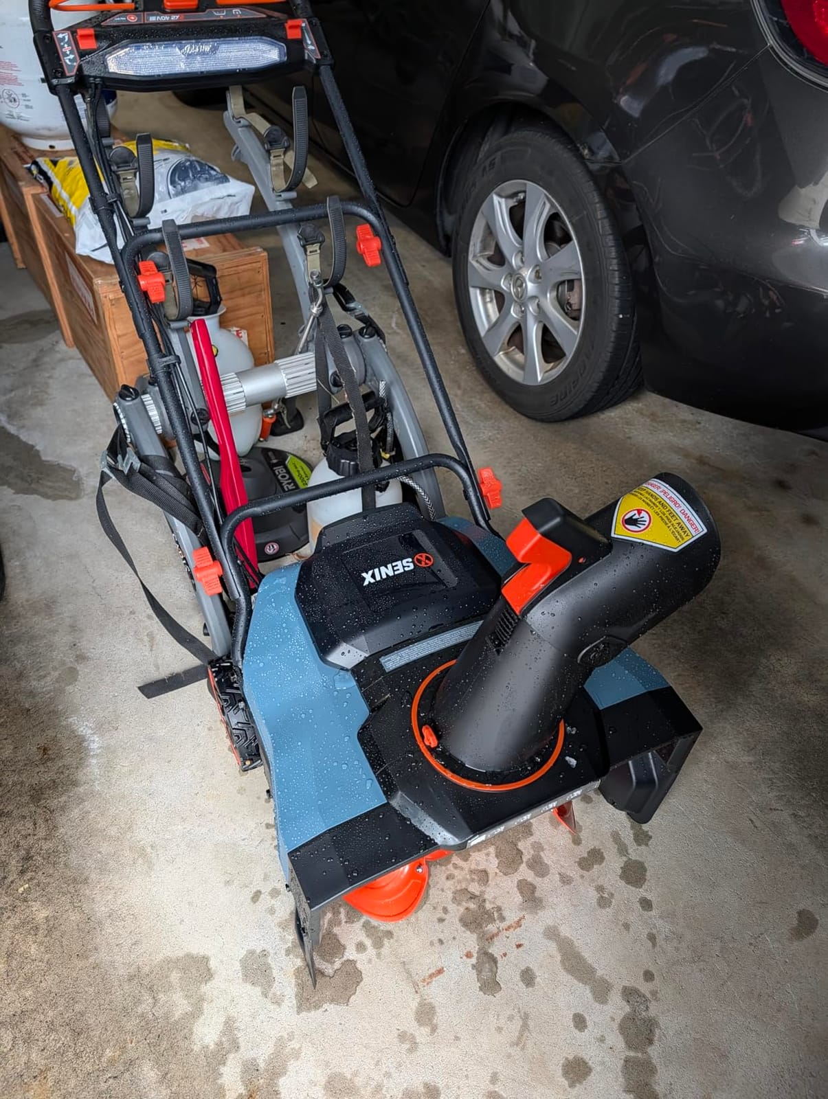 SENIX 40V 21-Inch Cordless Snow Blower with Variable-Speed Steel Auger customer photo 1