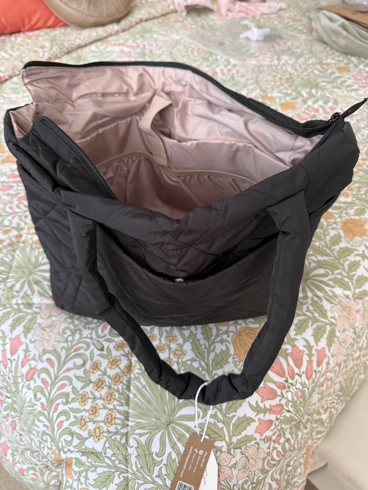 BAGSMART Tote Bag for Women, Puffer Tote Bag for Work Large Shoulder Bag customer photo 1