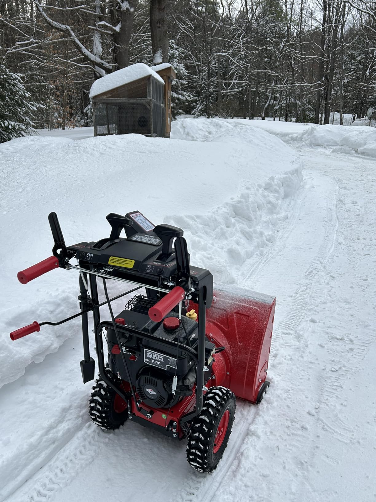 PowerSmart 24-Inch Gas Snow Blower with 212cc Engine, Electric Start, and 6 Forward/2 Reverse Speeds, Two-Stage, Self-Propelled Snow Blower with LED Lights customer photo 1