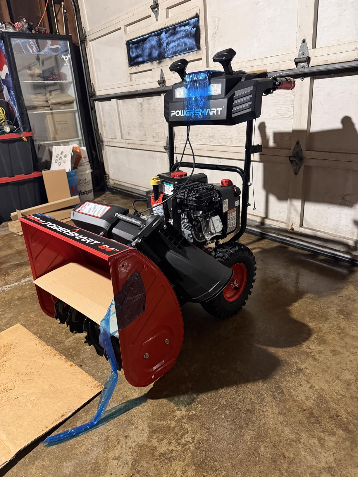 PowerSmart 24-Inch Gas Snow Blower with 212cc Engine, Electric Start, and 6 Forward/2 Reverse Speeds, Two-Stage, Self-Propelled Snow Blower with LED Lights customer photo 2