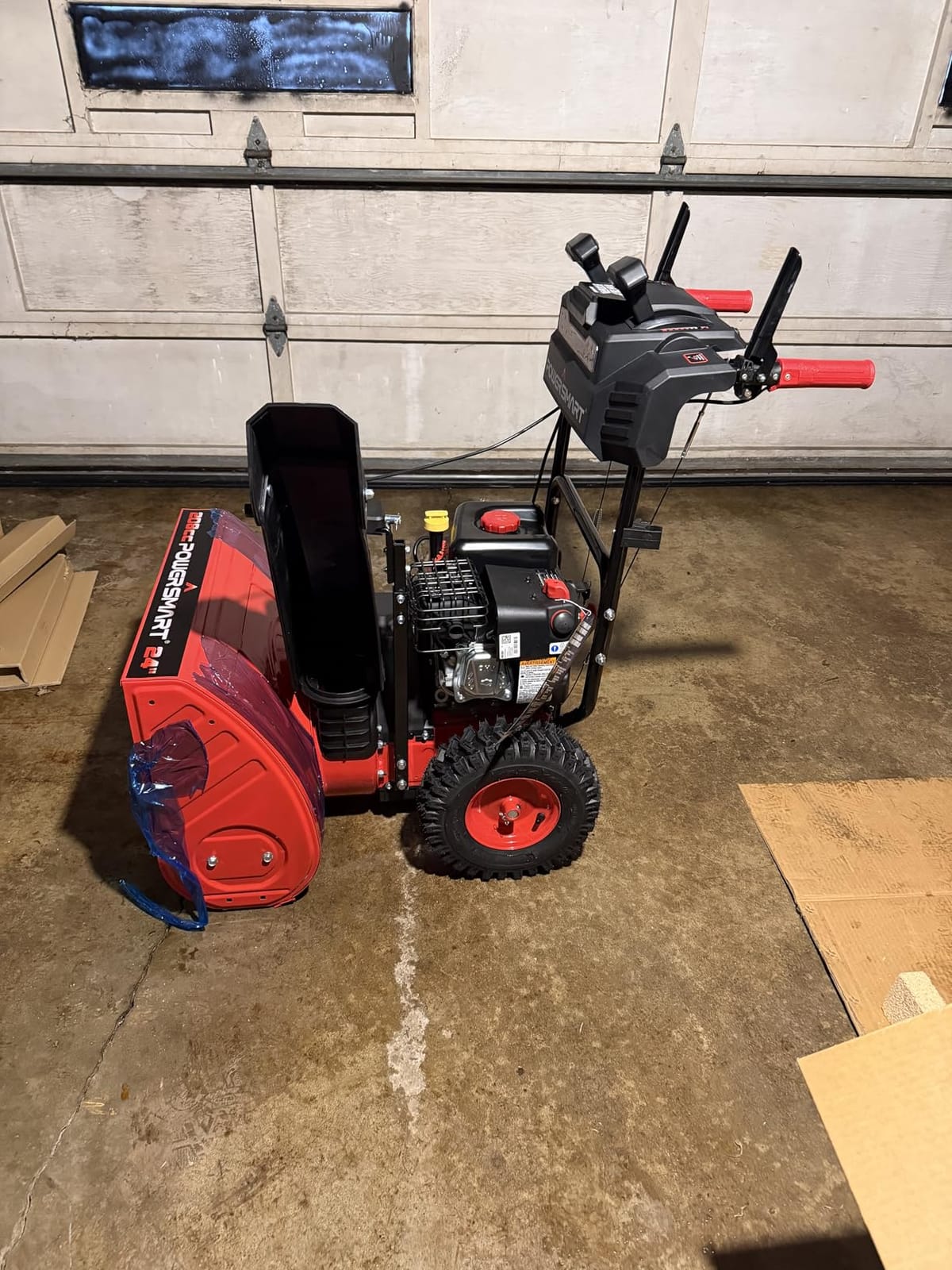 PowerSmart 26-Inch Self-Propelled Gas Snow Blower, Powered by B&S 208cc Engine, Electric Start, 13-Inch Snow Tires, Handle Warmer, Two-Stage Snow Blowers with LED Lights customer photo 1