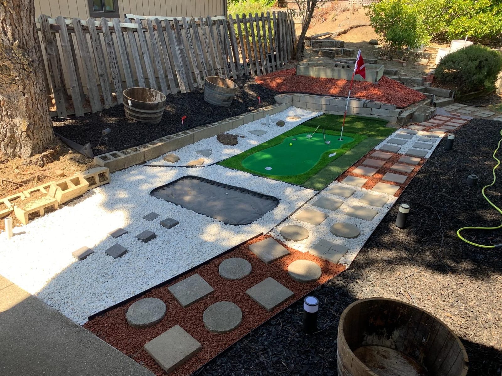 Golf Putting Green Mat,Golf Practice Training Mat for Indoor/Outdoor customer photo 1