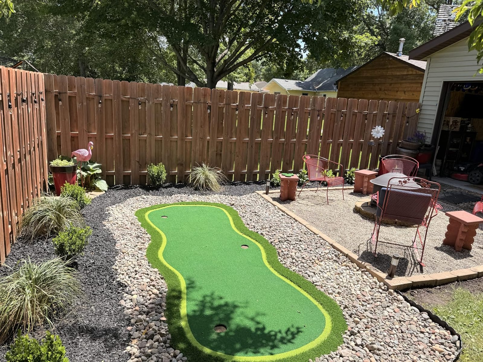 Golf Putting Green Mat,Golf Practice Training Mat for Indoor/Outdoor customer photo 2