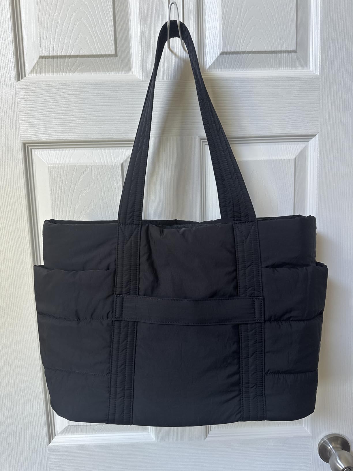 LOVEVOOK Tote Bag for Women, Large Puffer Work Tote Laptop Bag, Lightweight Travel Tote Bag with Zipper Gifts for Women customer photo 1