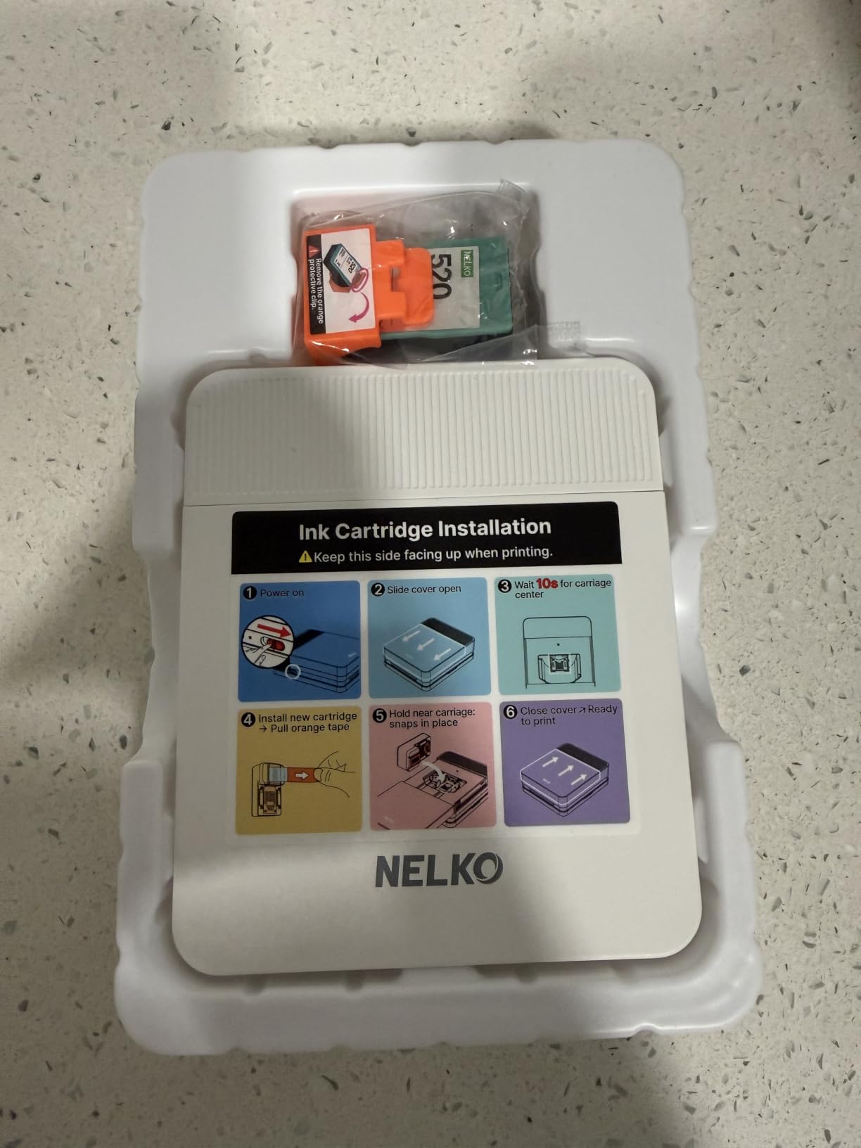 Nelko PP01 Photo Printer, 2x3 Portable Photo Printer, Mini Printer, White customer photo 2