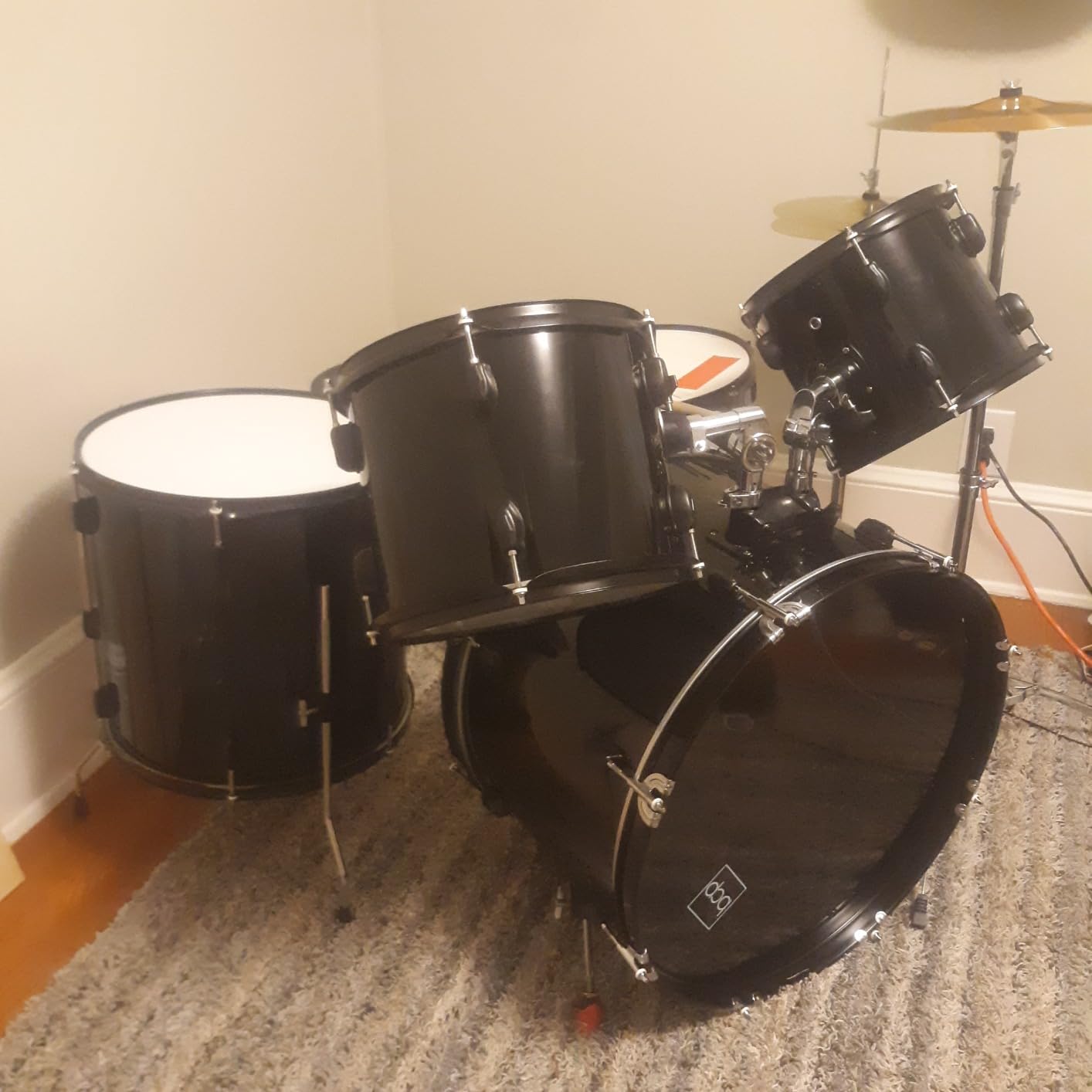 Best Choice Products 5-Piece Full Size Complete Adult Drum Set w/Cymbal Stands, Stool, Drum Pedal, Sticks, Floor Tom - Pink Sparkle customer photo 1