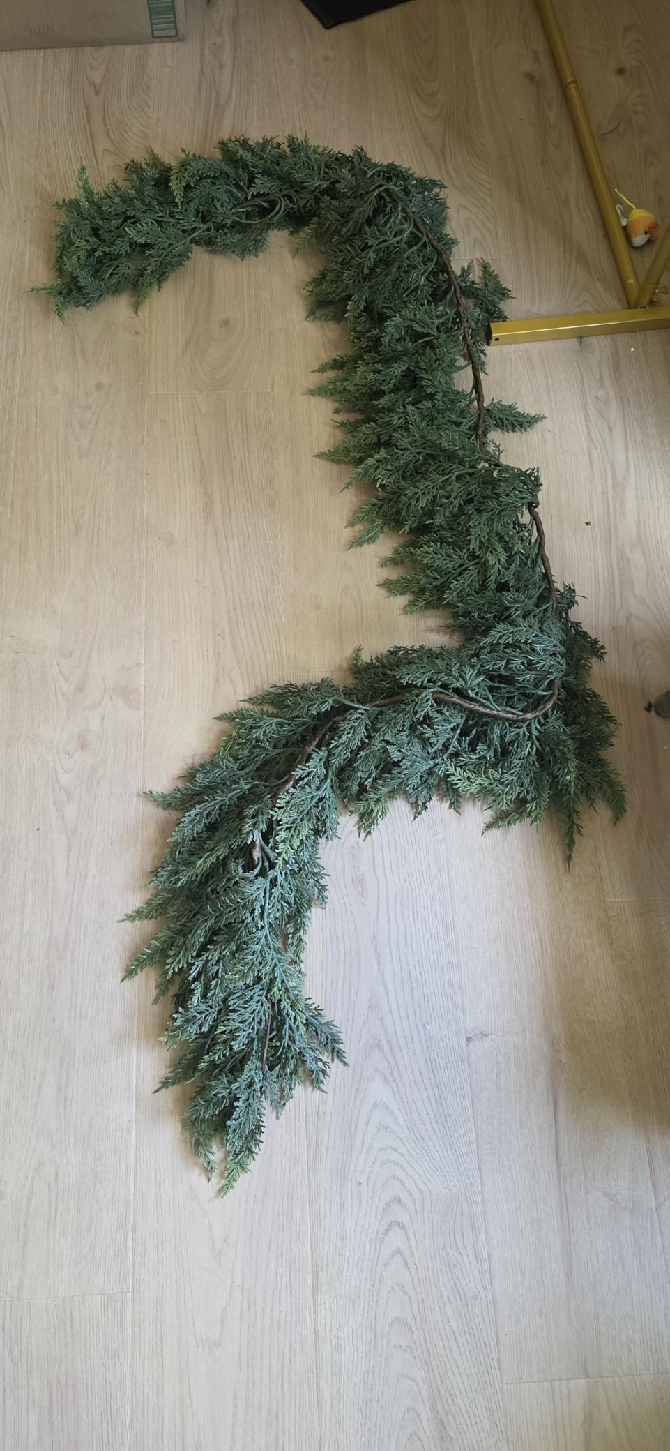 2PCS 9FT Halloween Cedar Garland, Black Real Touch Christmas Decorations customer photo 2