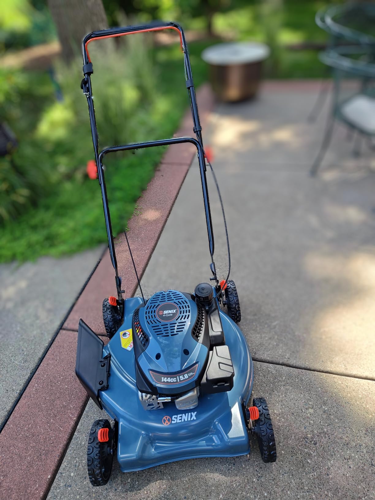 SENIX 21'' Self Propelled Gas Lawn Mower 170 cc, 6-Position Cutting, 3-in-1 customer photo 2
