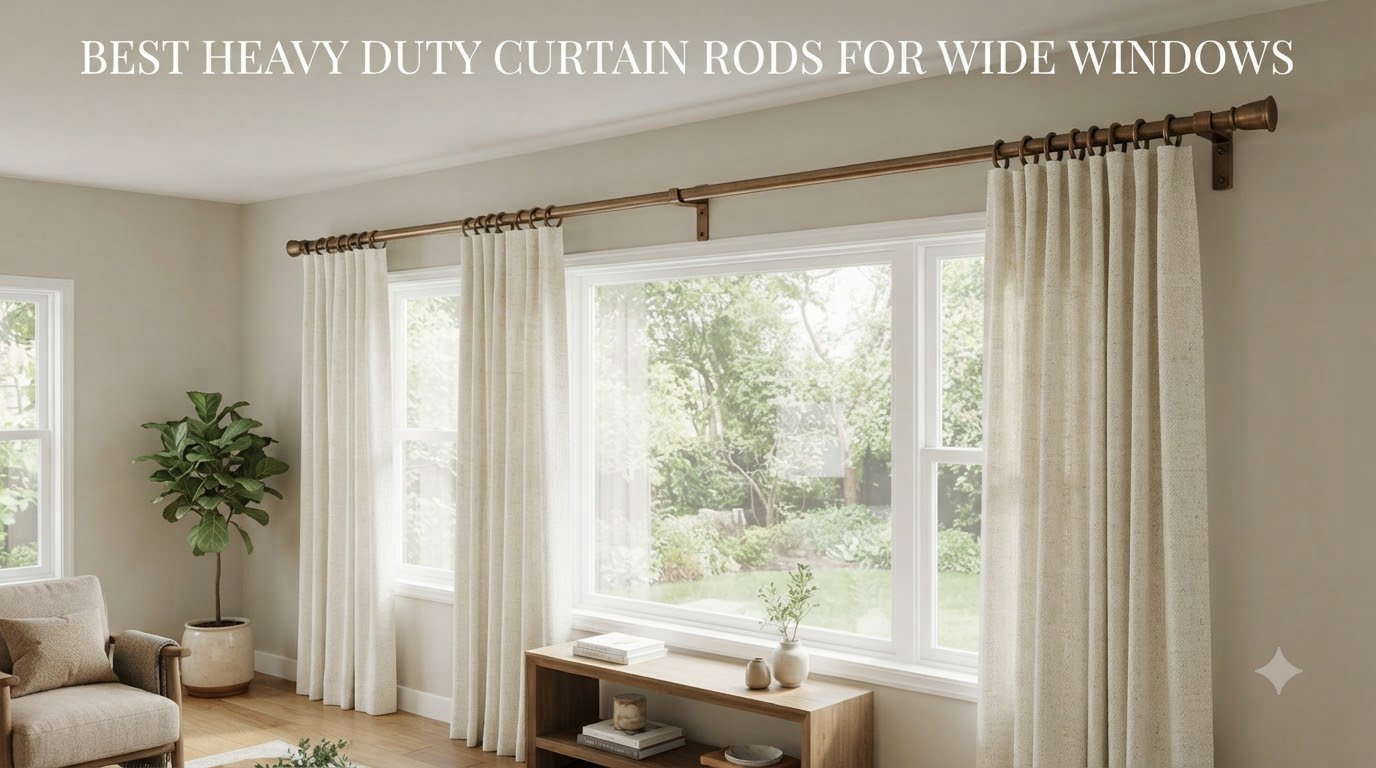 best heavy duty curtain rods for wide windows