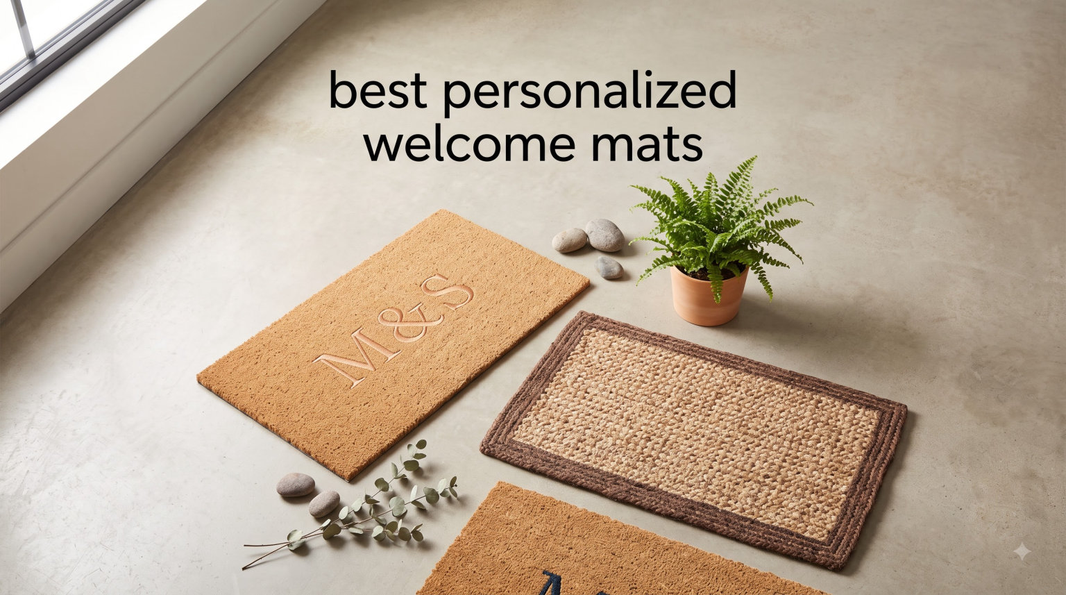 best personalized welcome mats