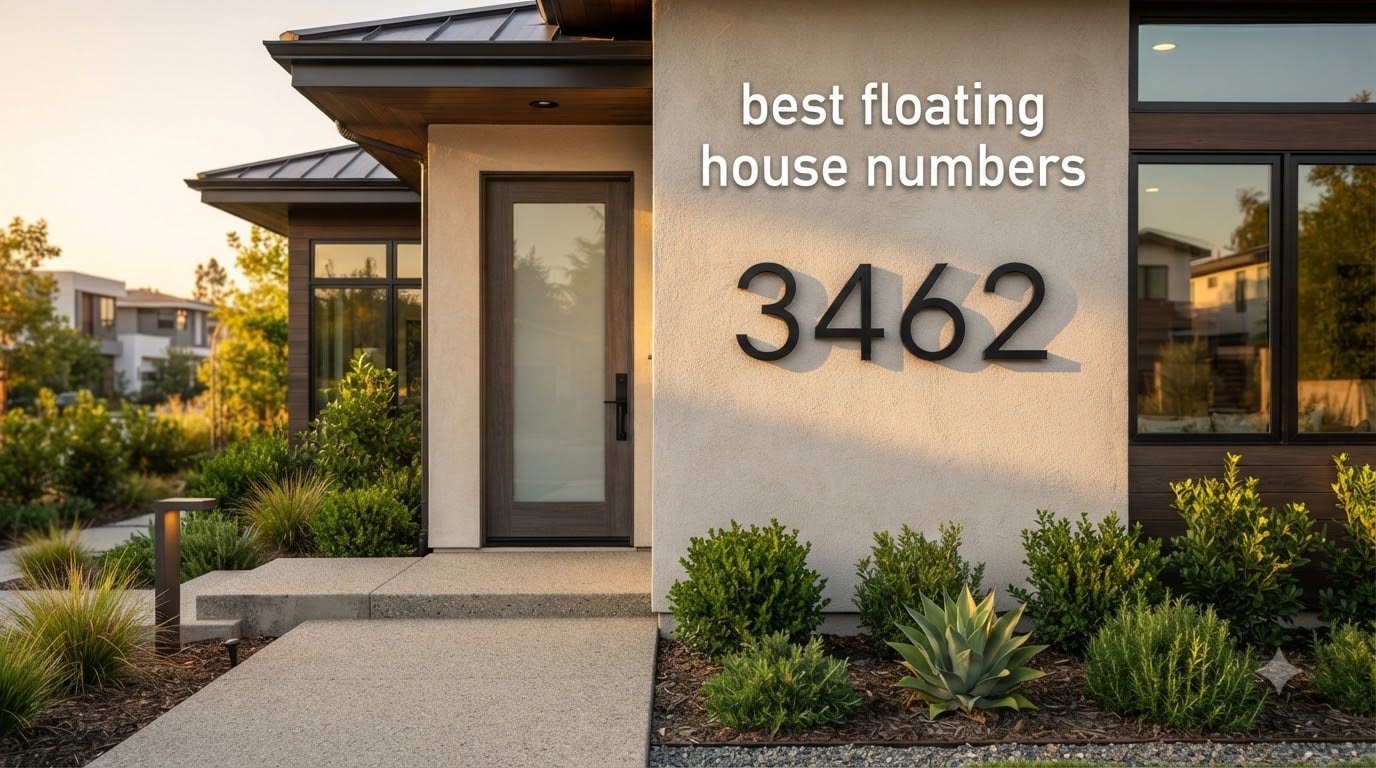 best floating house numbers