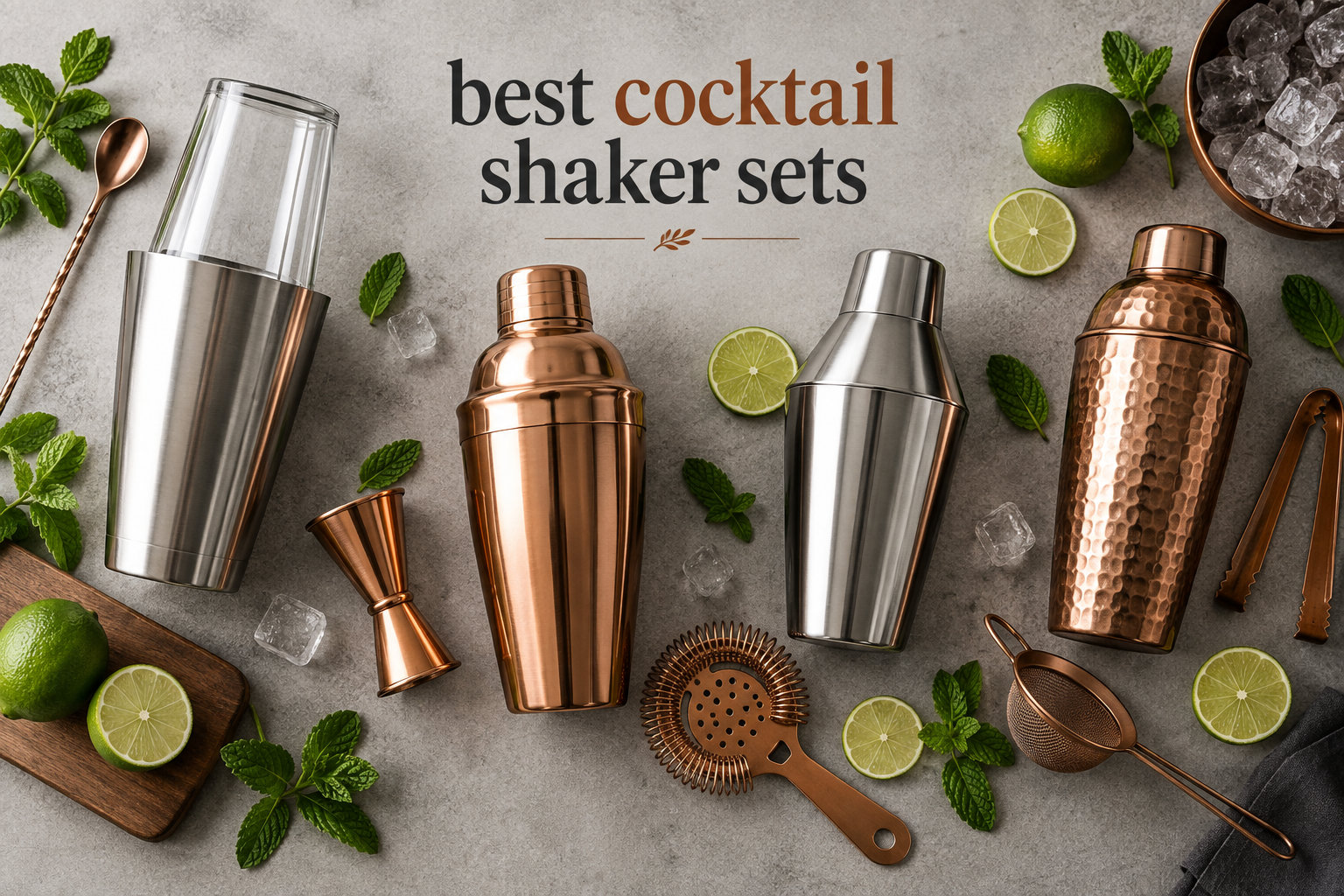 best cocktail shaker sets