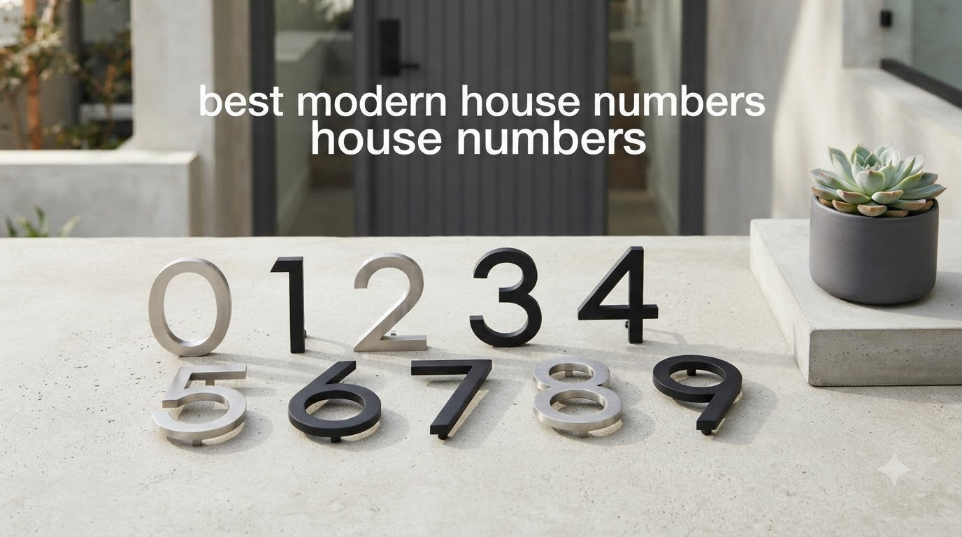 best modern house numbers