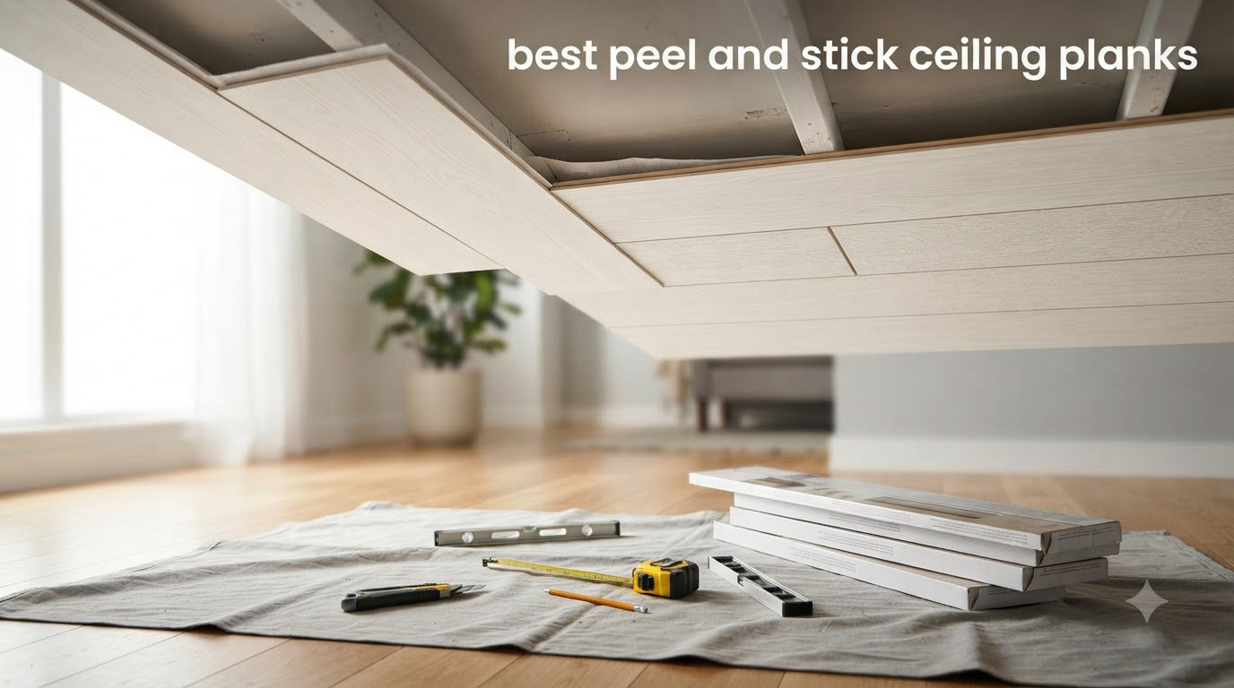 best peel and stick ceiling planks