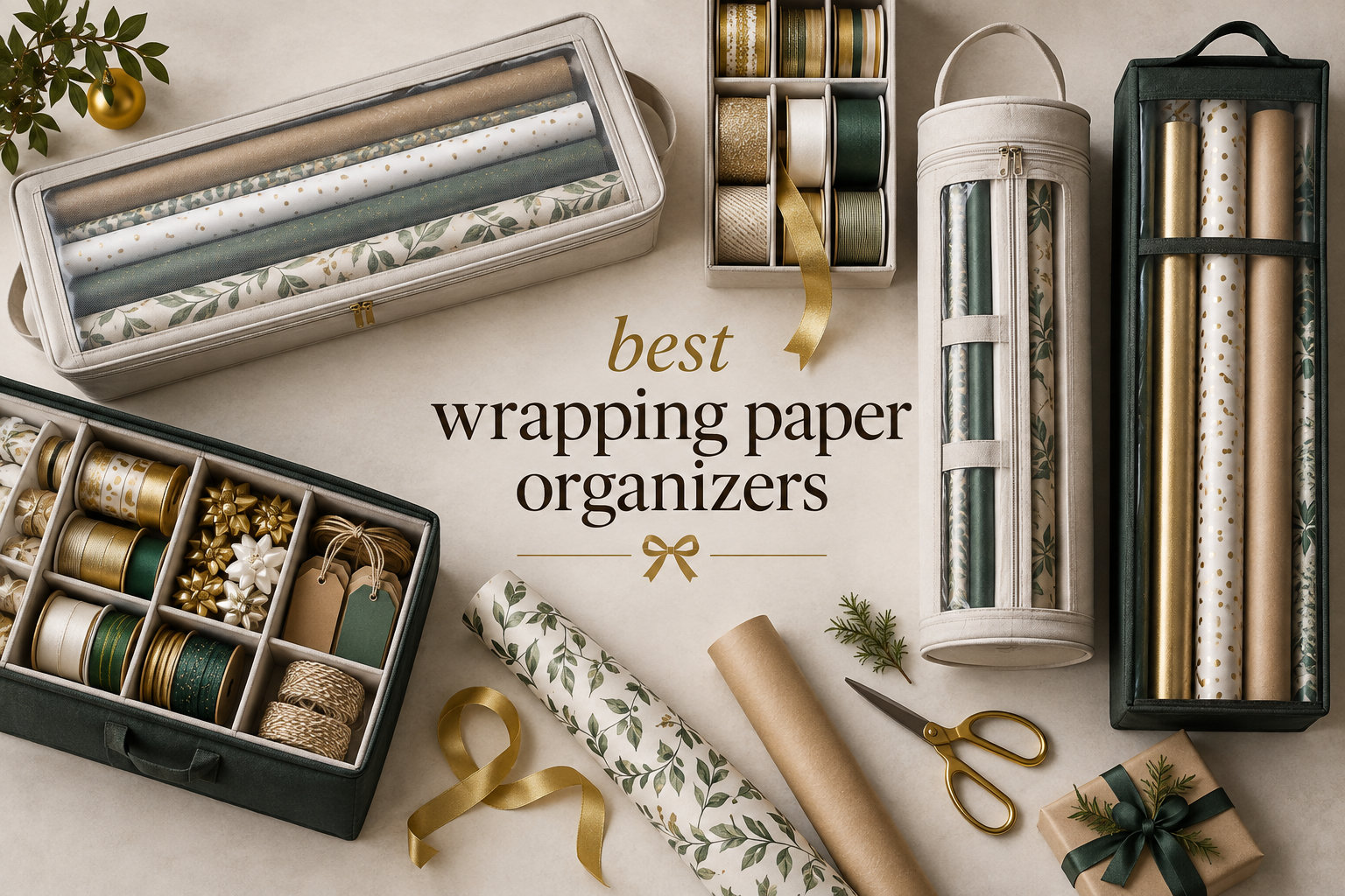 best wrapping paper organizers