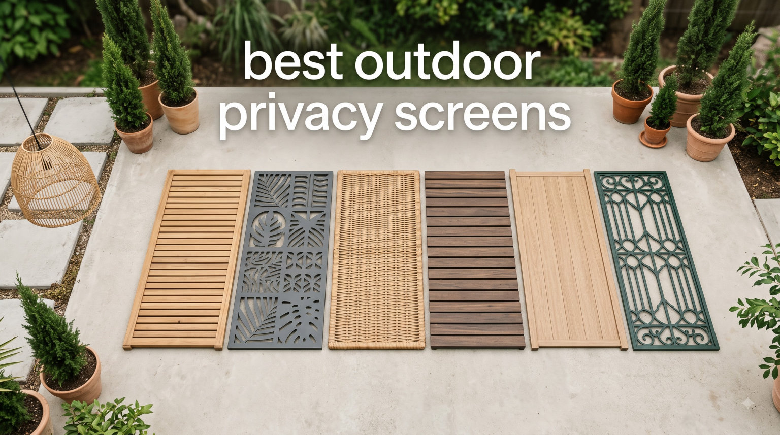 best outdoor privacy screens