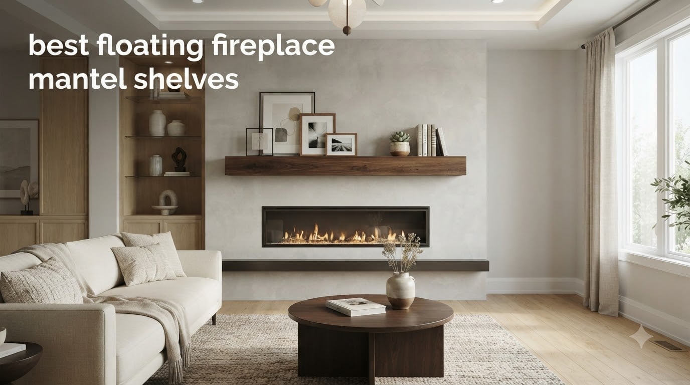 best floating fireplace mantel shelves