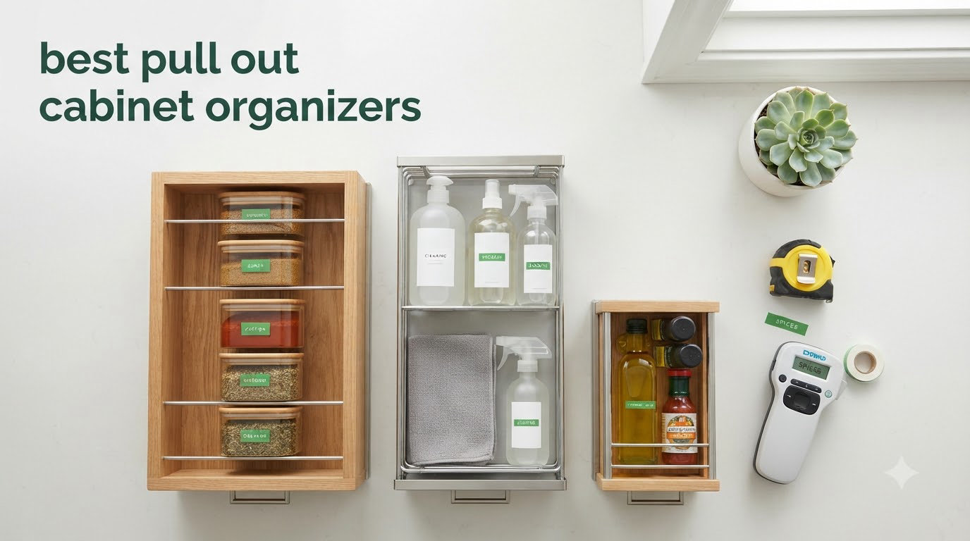 best pull out cabinet organizers