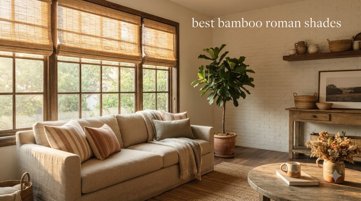 best bamboo roman shades