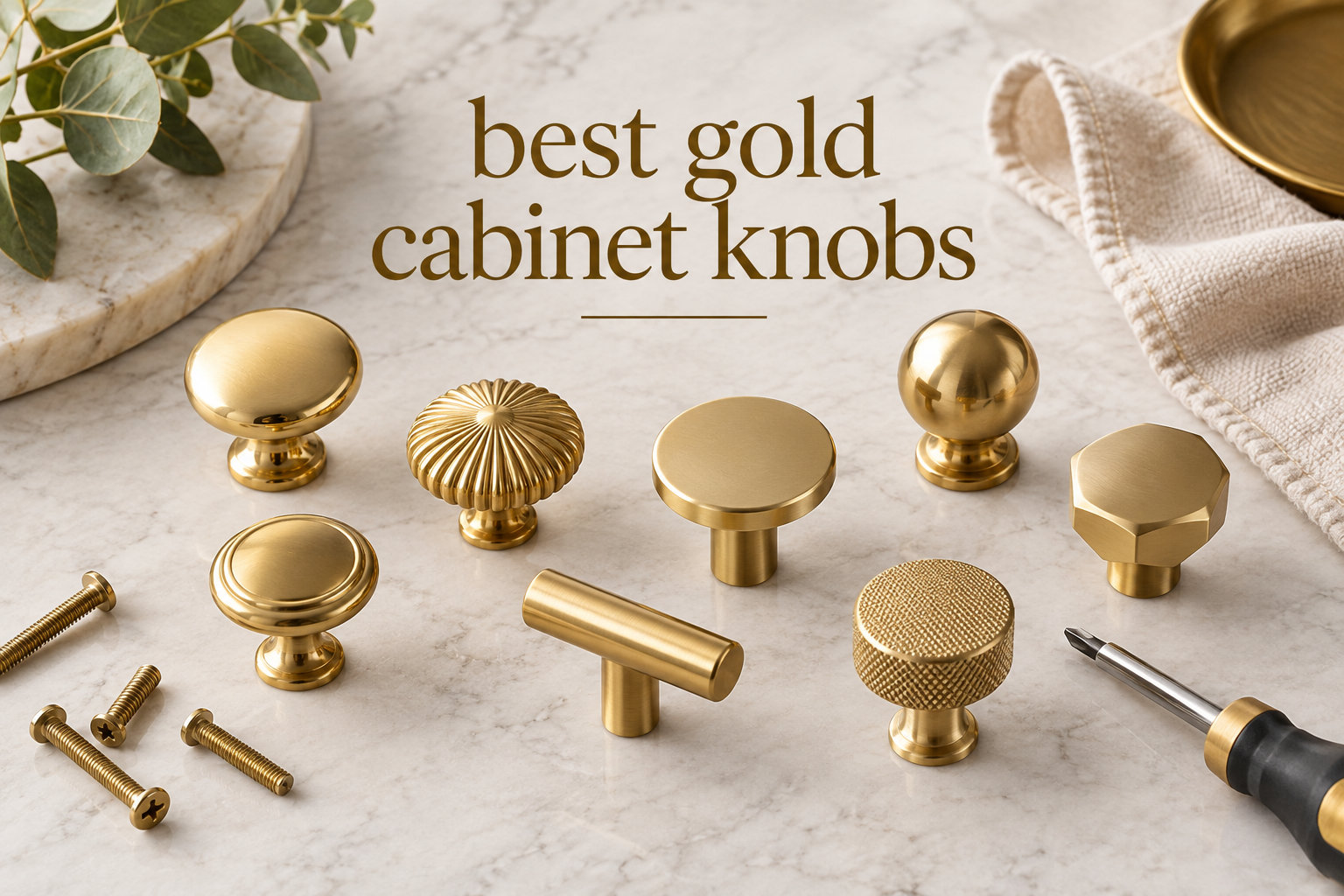 best gold cabinet knobs