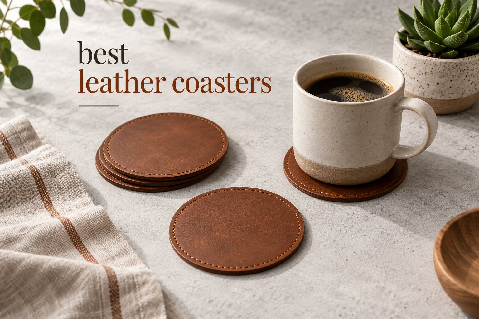 best leather coasters