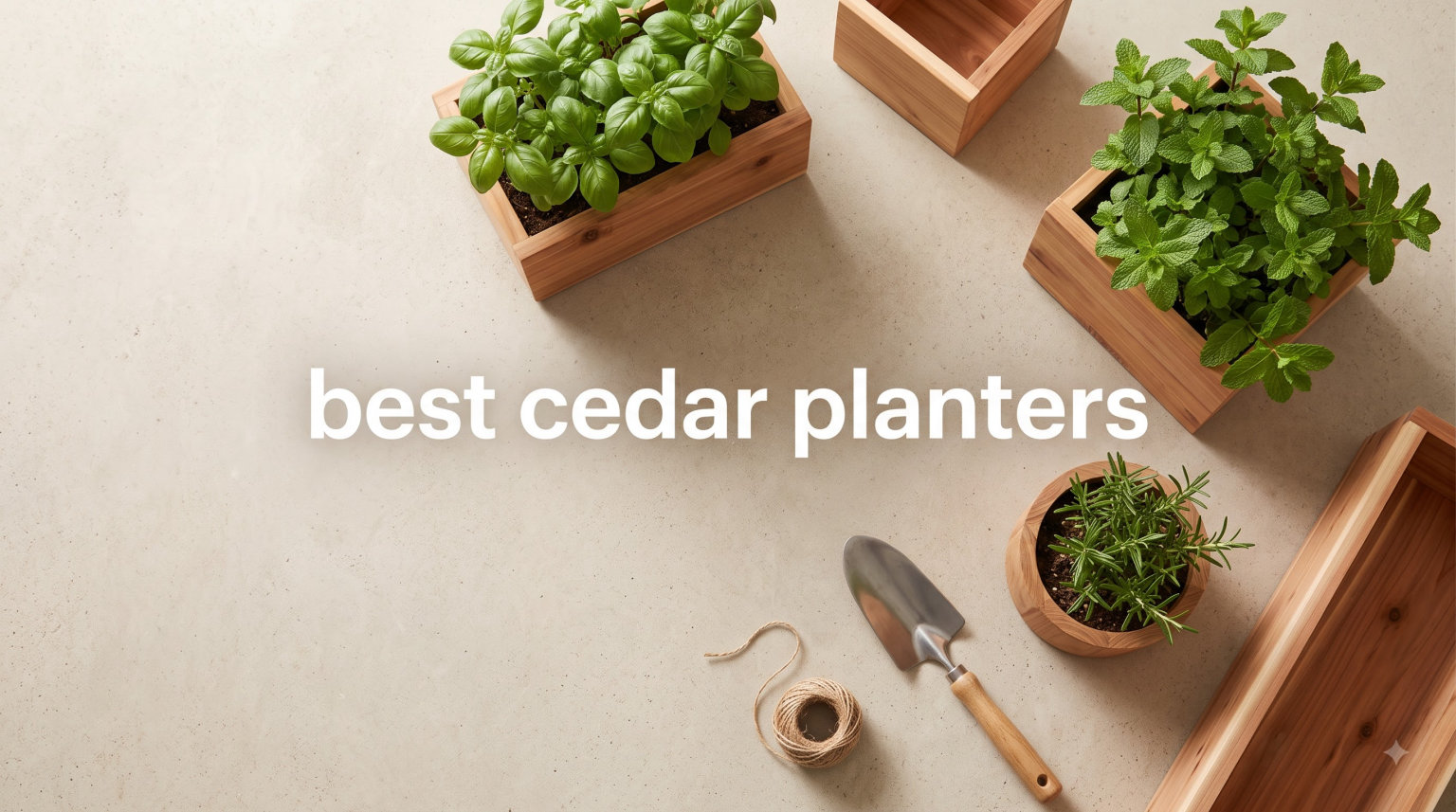 best cedar planters