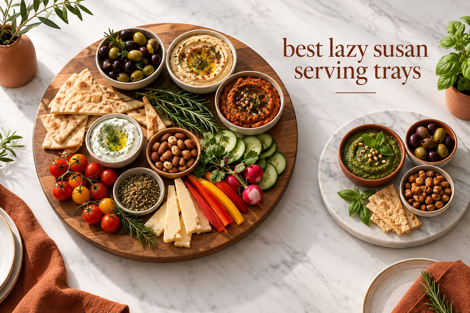 best lazy susan serving trays
