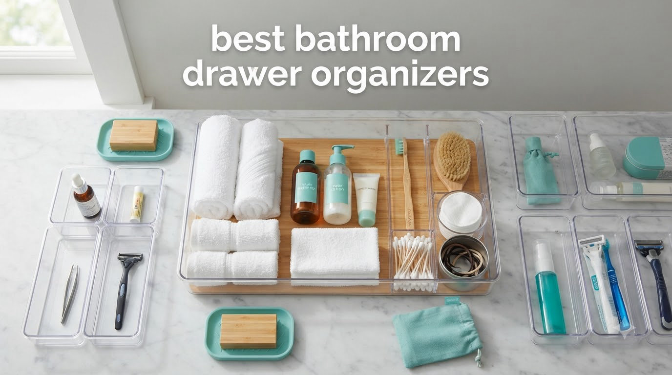 best bathroom drawer organizers