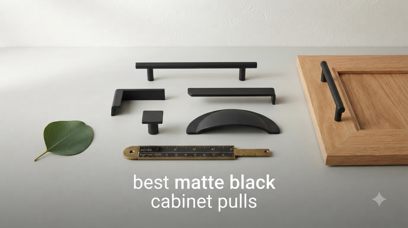 best matte black cabinet pulls