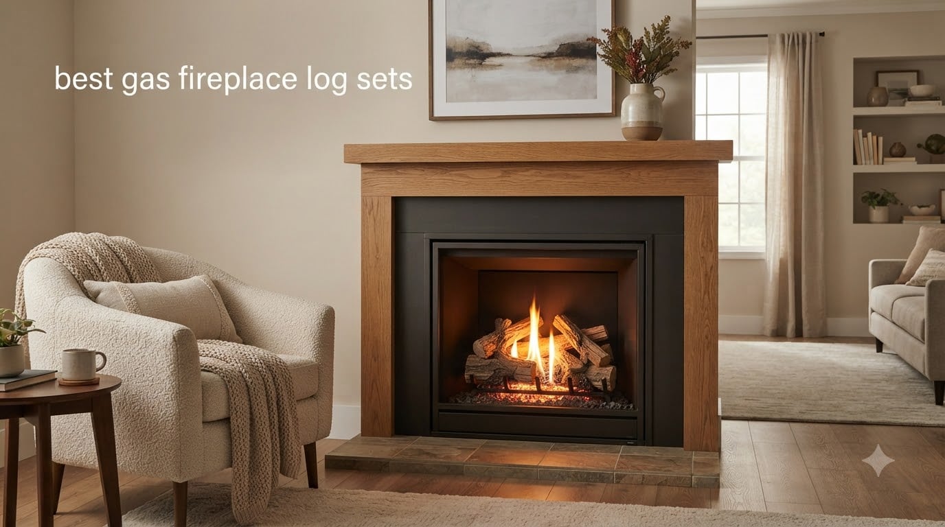 best gas fireplace log sets
