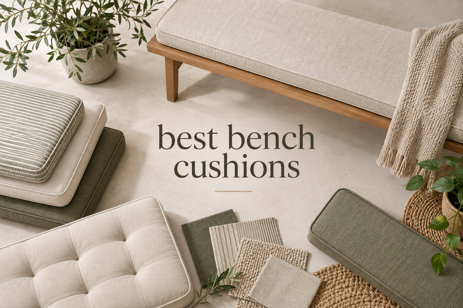 best bench cushions