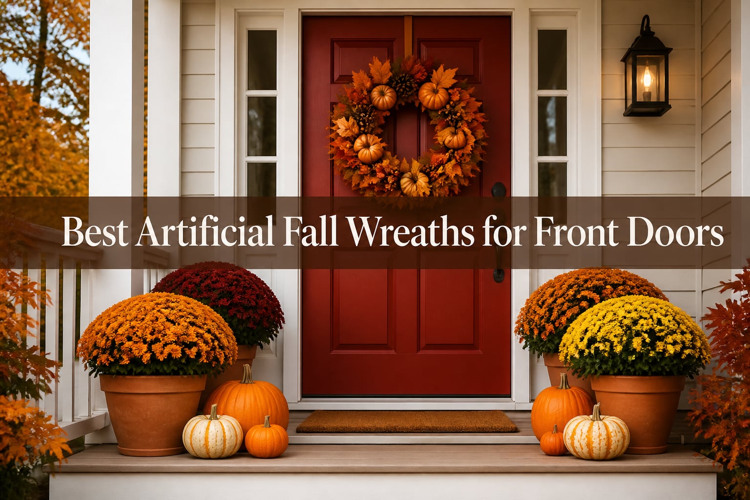 Best Artificial Fall Wreaths for Front Doors