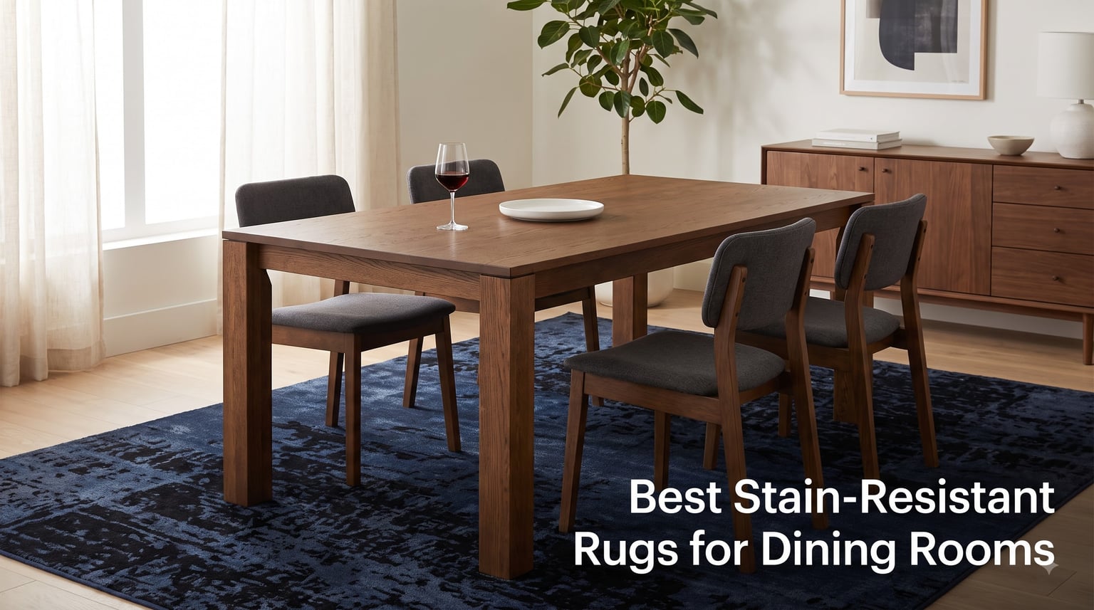 Best Stain-Resistant Rugs for Dining Rooms