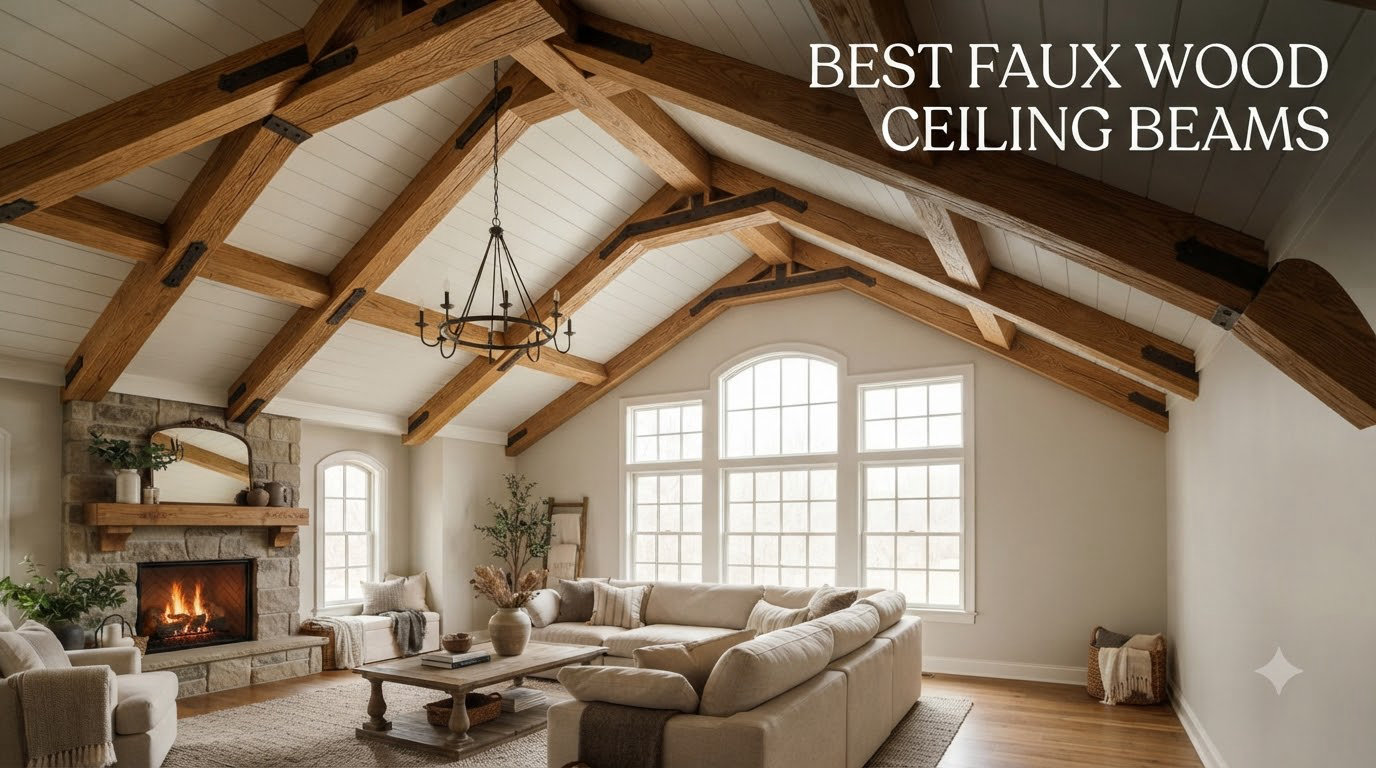 best faux wood ceiling beams